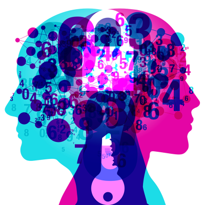 left n right brain Two sides of brain graphic